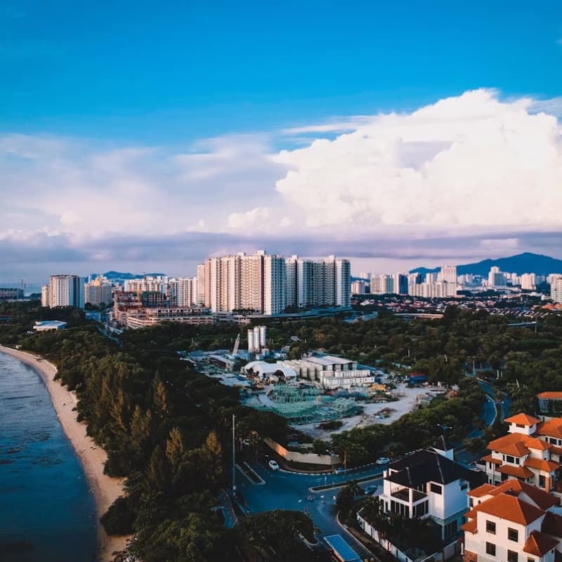 槟城海岸城市景观