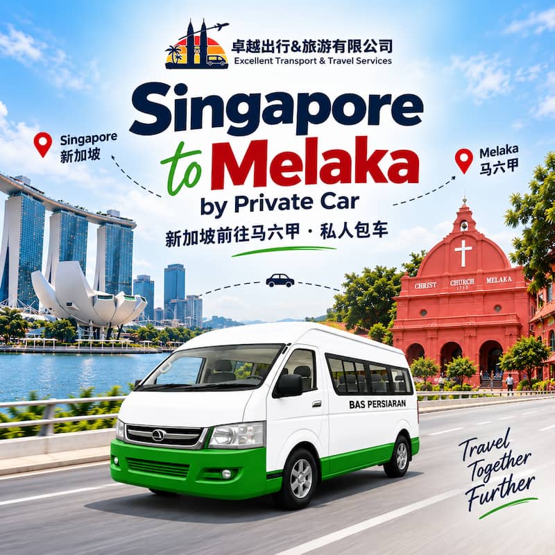 卓越出行的新加坡到马六甲私人包车旅游封面
